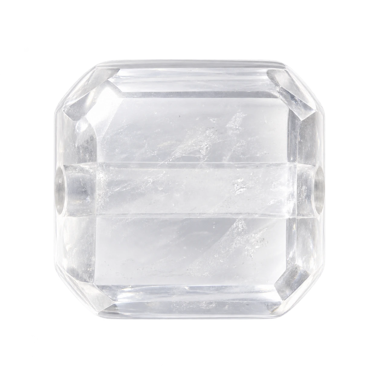 Clear quartz · cube bead