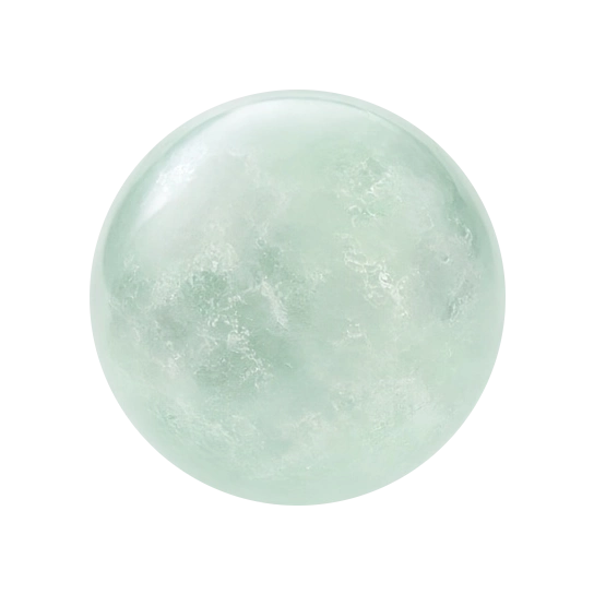 Fluorite · mint green bead