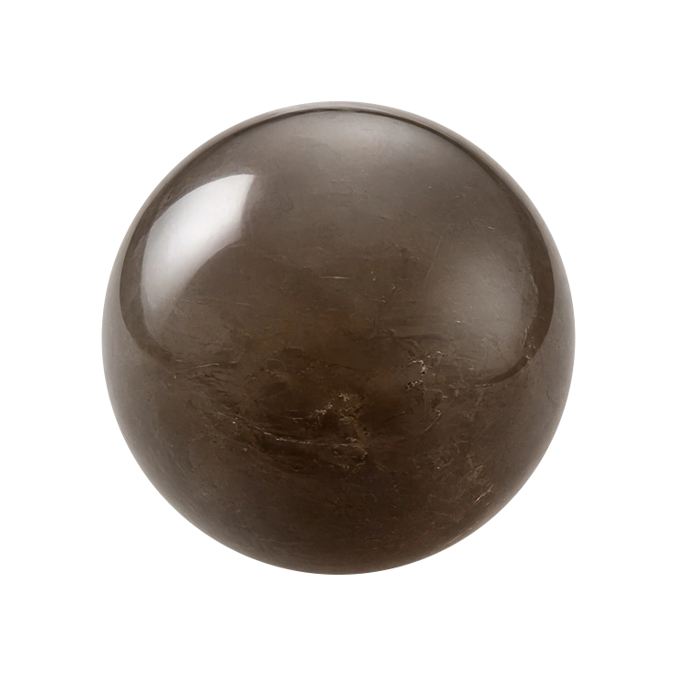 Smoky quartz bead