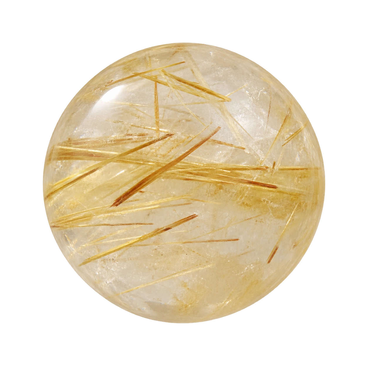 Golden rutilated quartz