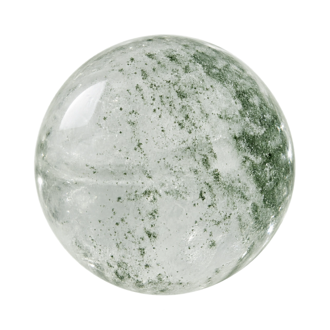 Phantom quartz · green layers